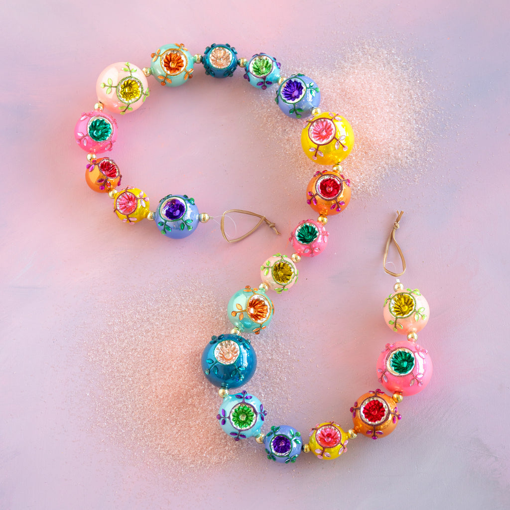 Jeweled Reflector Garland