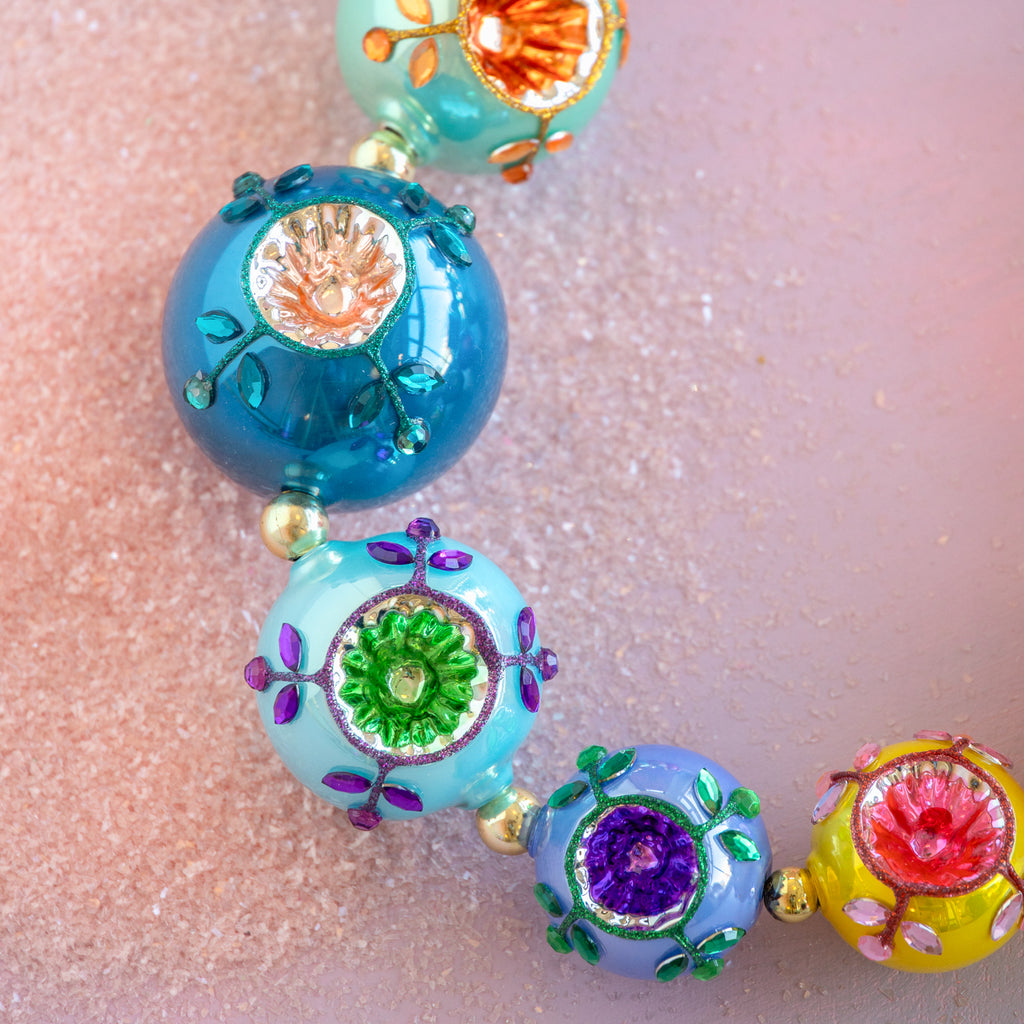 Jeweled Reflector Garland