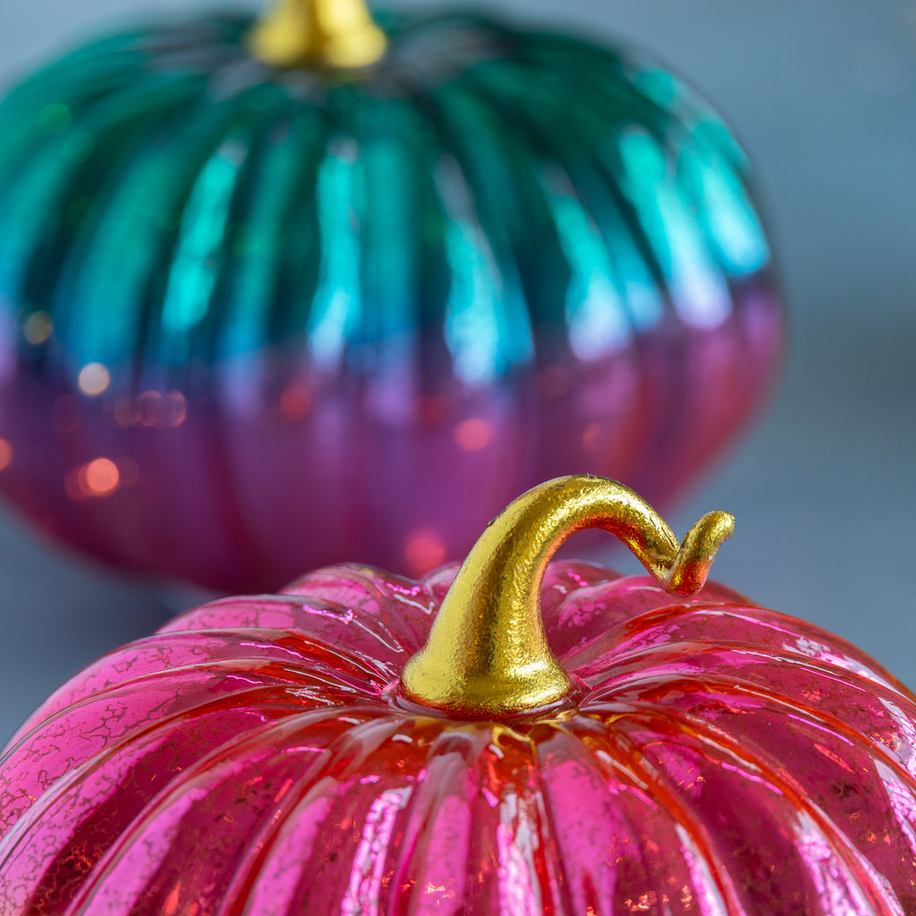 Lighted Ombre Revolving Pumpkin
