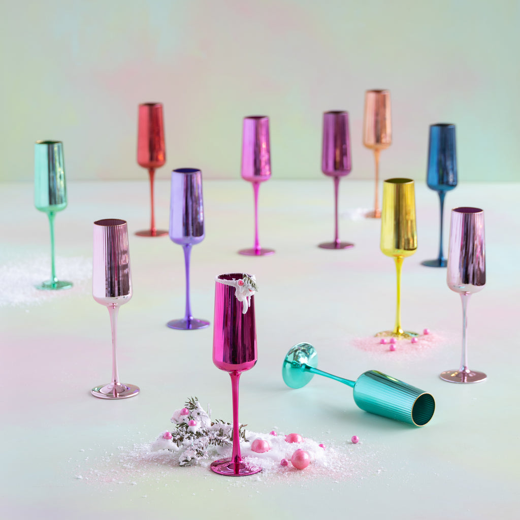 Rainbow Reflective Flute Set