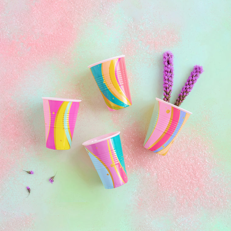 Color Couture Stripe Cup, Set of 4