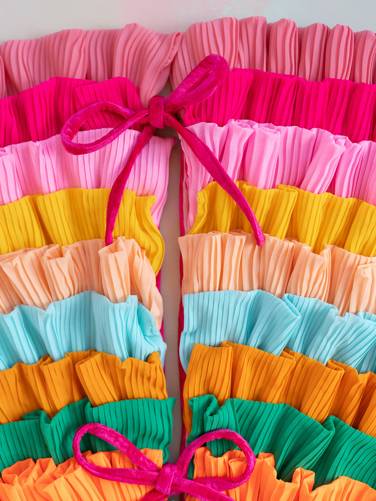 Color Pop Pleats Tree Skirt