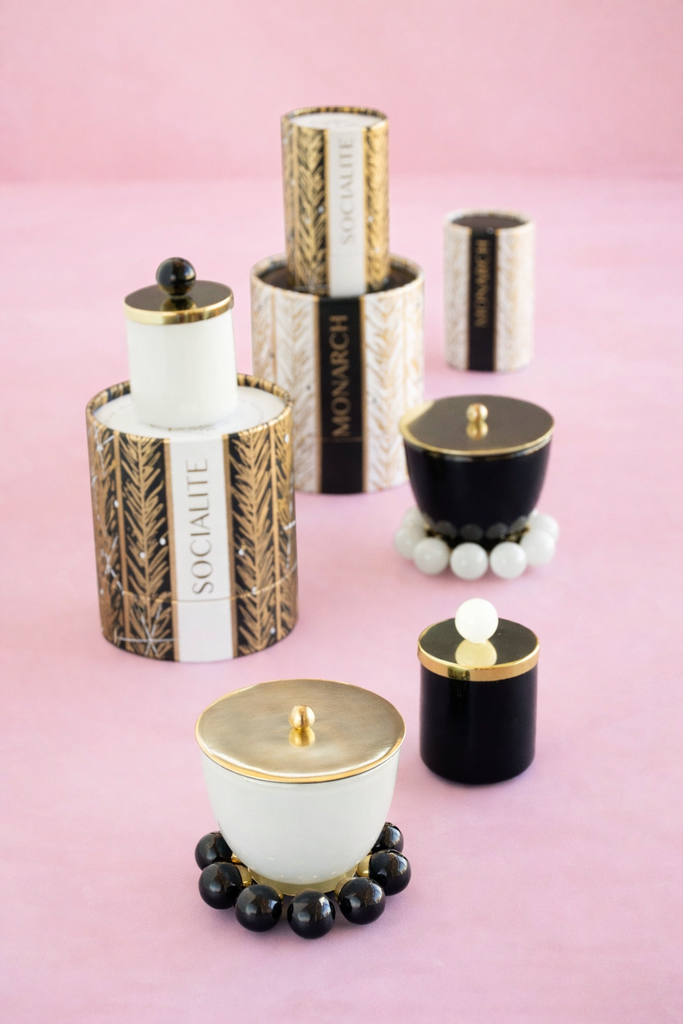 Candle Couturier, Demi Black & White Scented Candle