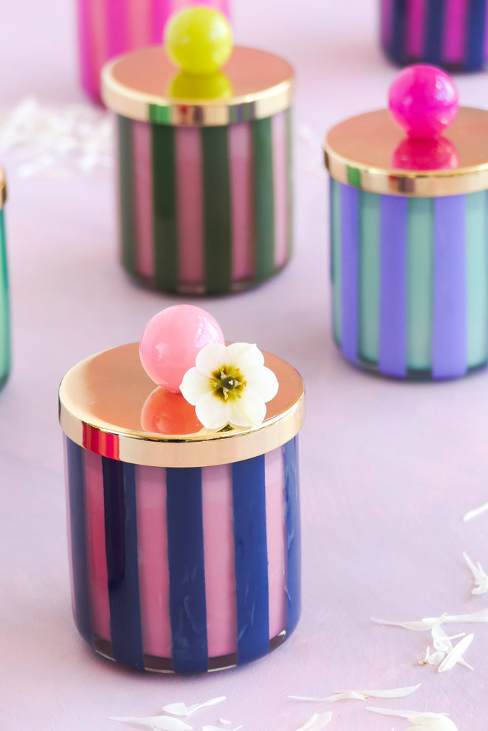 Candle Couturier, Demi BALLerina Stripe Scented Candle