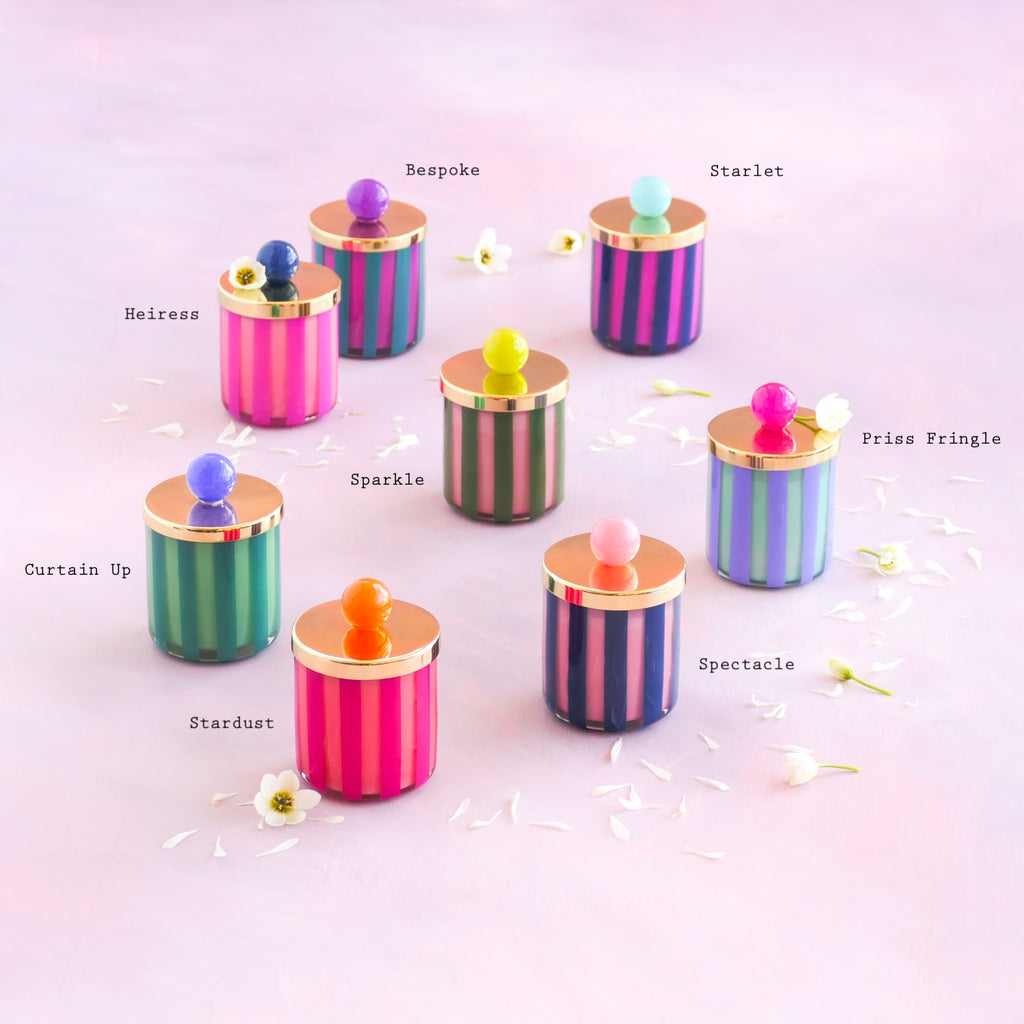 Candle Couturier, Demi BALLerina Stripe Scented Candle