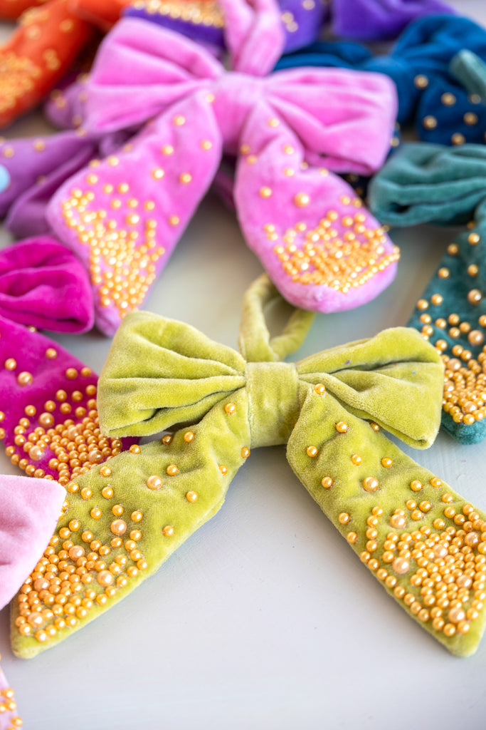 Lustre Luxe Velvet Bow