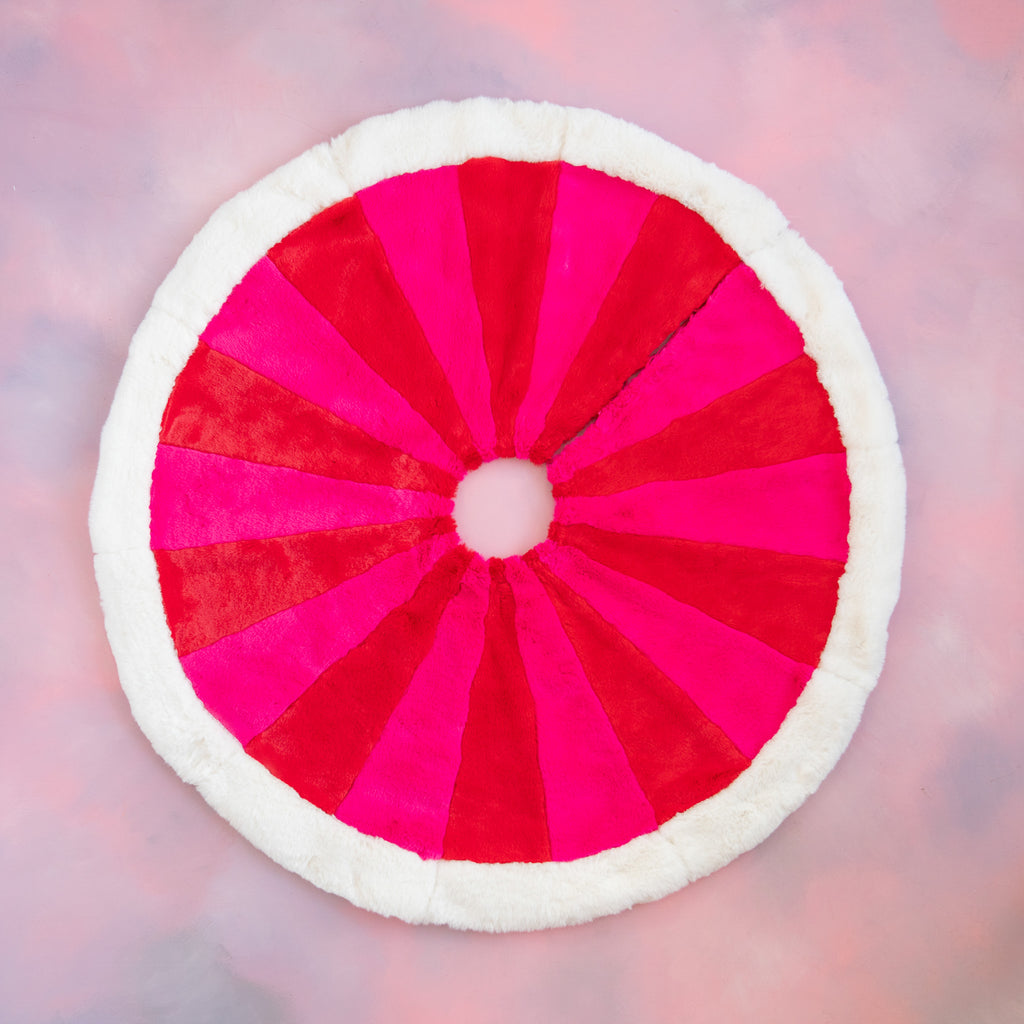 Rosy Posy Fur Tree Skirt