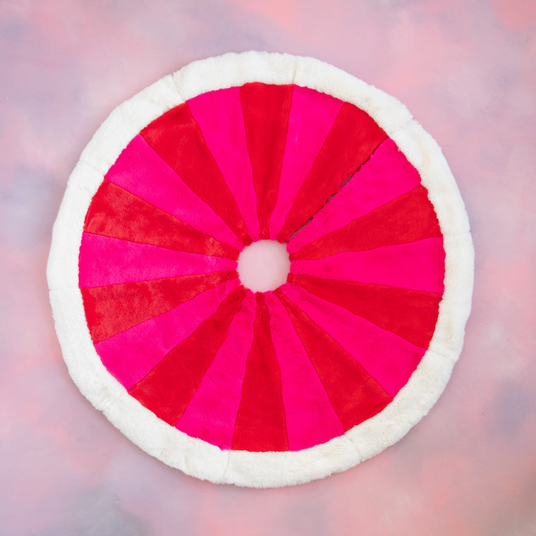 Rosy Posy Fur Tree Skirt