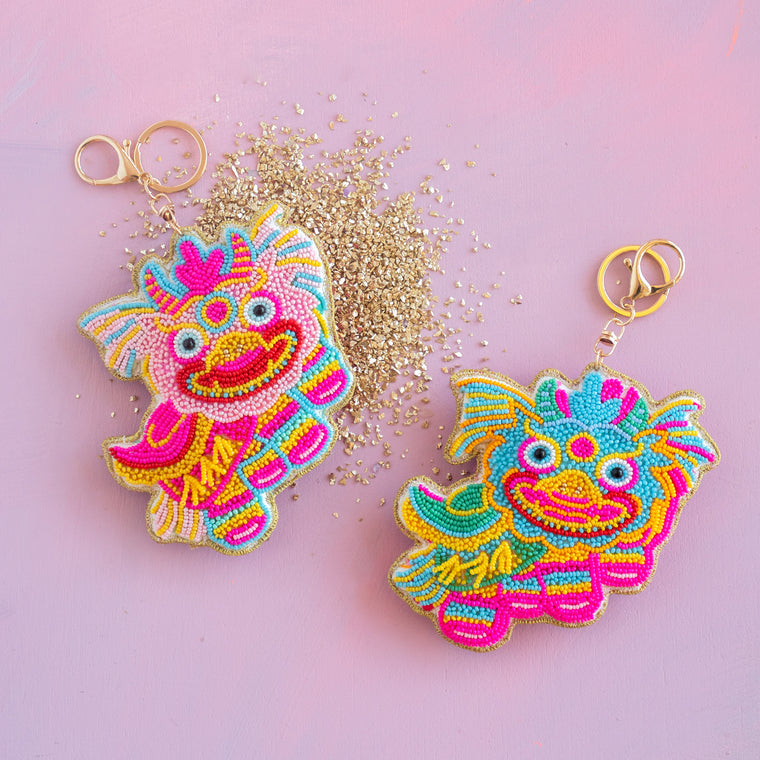 PreOrder - Loopsy the Dragon Beaded Bag Charm