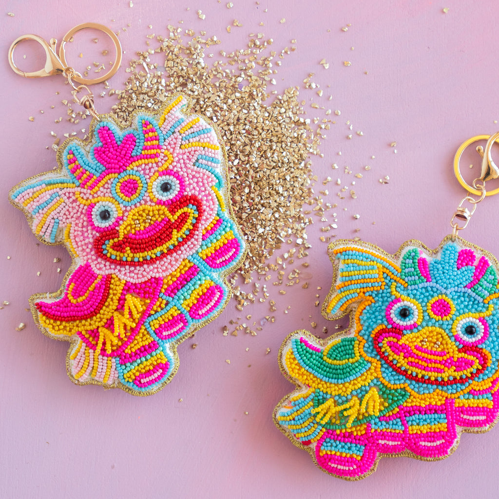 PreOrder - Loopsy the Dragon Beaded Bag Charm