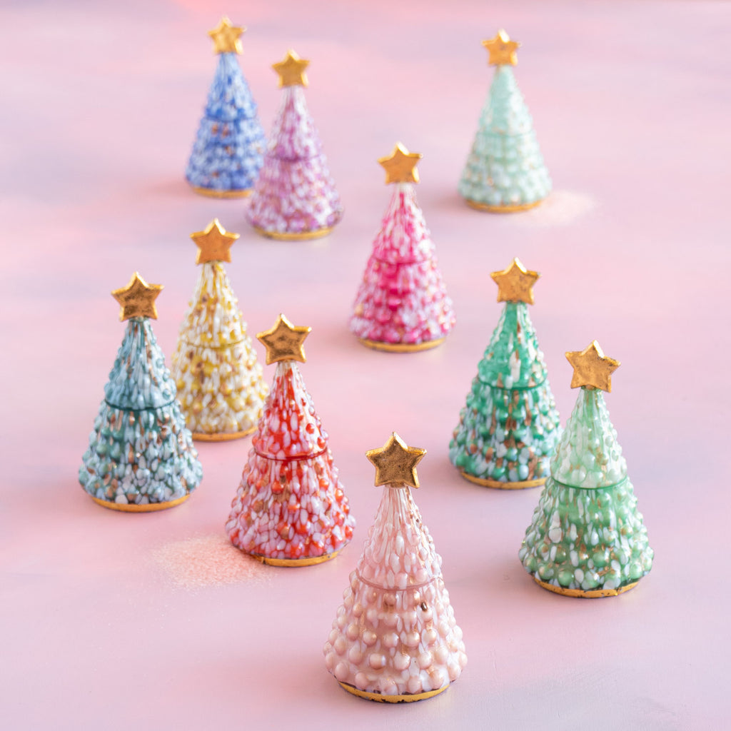 Candle Couturier Sparkle Star Lidded Tree Candle