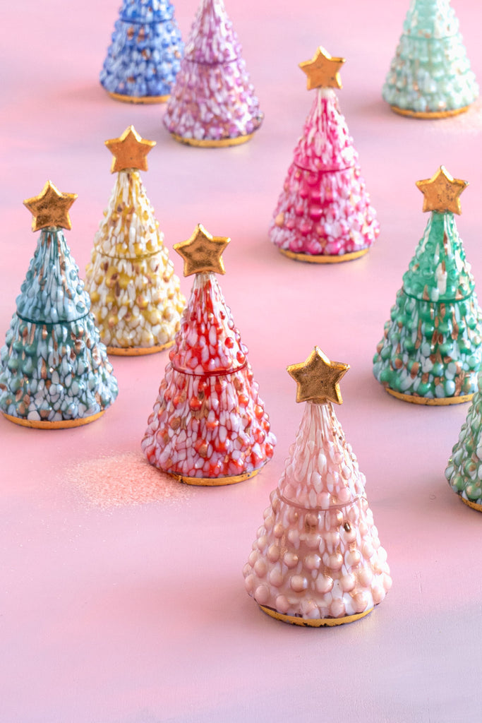 Candle Couturier Sparkle Star Lidded Tree Candle