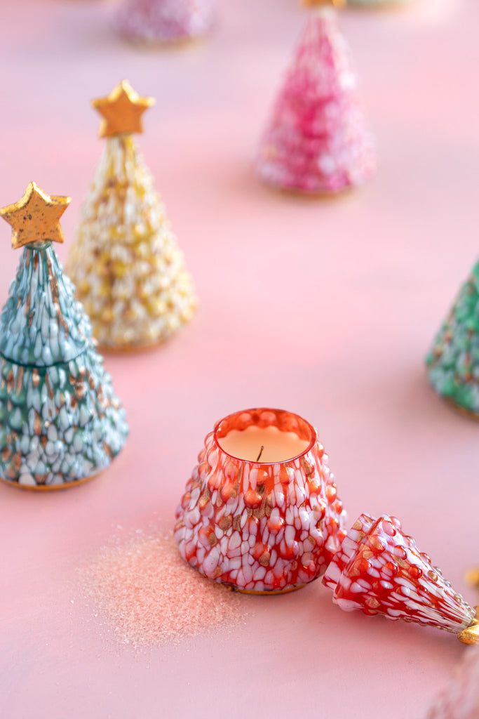 Candle Couturier Sparkle Star Lidded Tree Candle