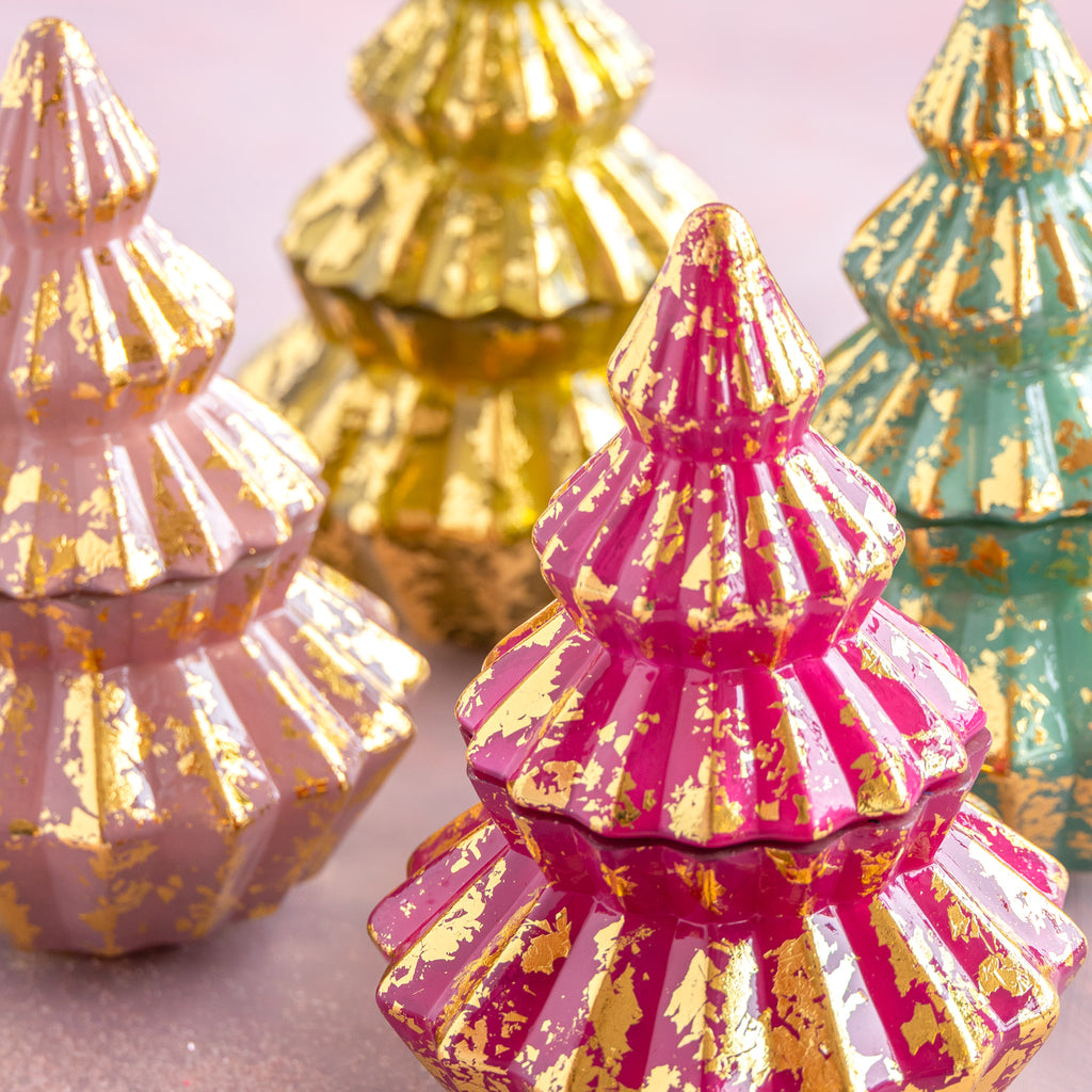 Metallic Tree Candle