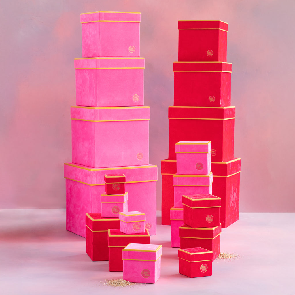 Patisserie Flocked Boxes, Set of 10