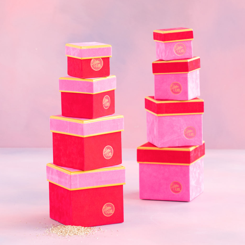 Patisserie Flocked Boxes, Set of 10