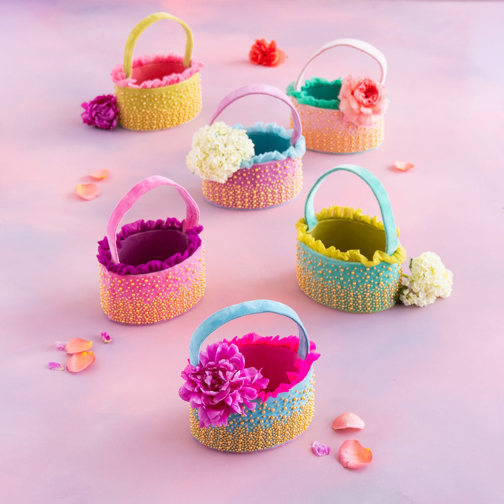 Luster Lux Velvet Basket