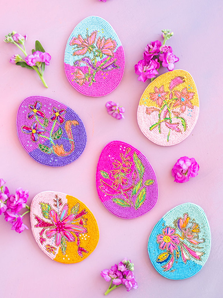 Frenchy Floral Egg Coaster Set