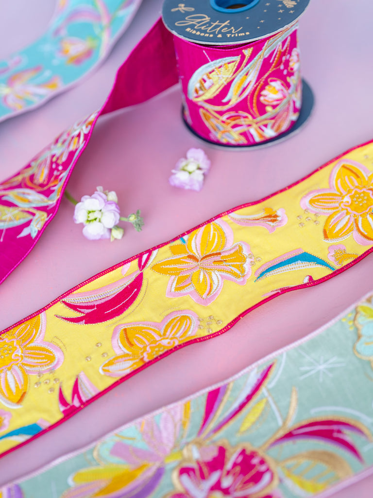 Frenchy Florals Embroidered Ribbon