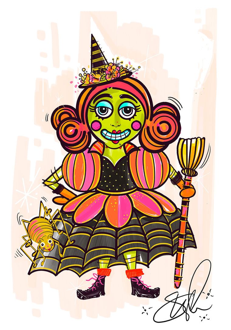 Baby Itchy Witchy Signed Print