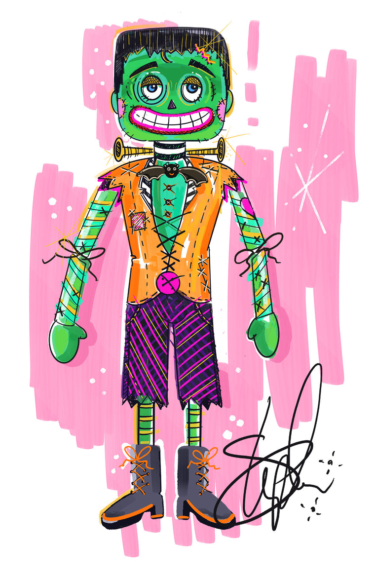 Swanky Franky Signed Print