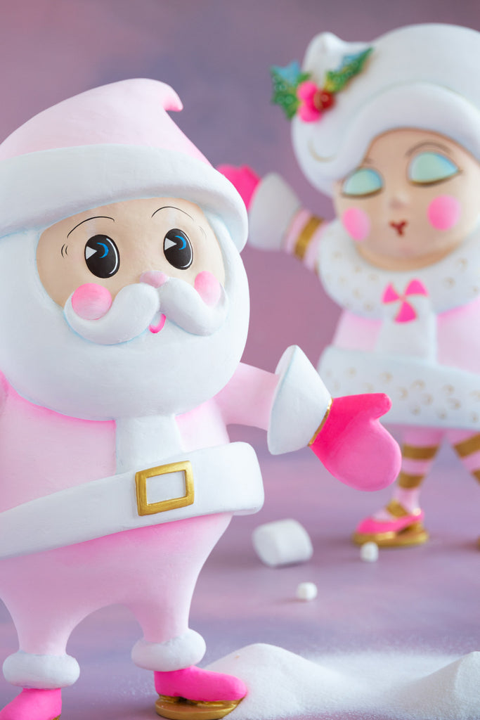 Baby Papa Noel Tabletop, Light Pink