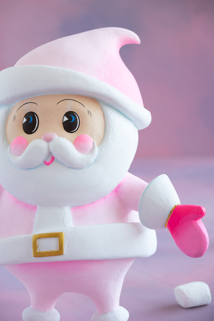 Baby Papa Noel Tabletop, Light Pink
