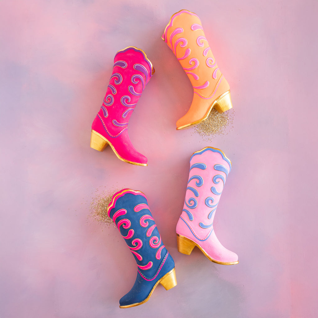 Glitter Up Cowboy Boot Display