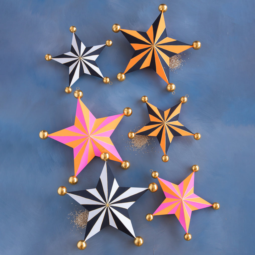 Halloween Stripe Star Set, Small