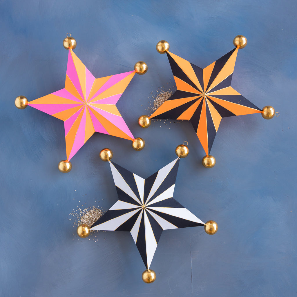 Halloween Stripe Star Set, Large