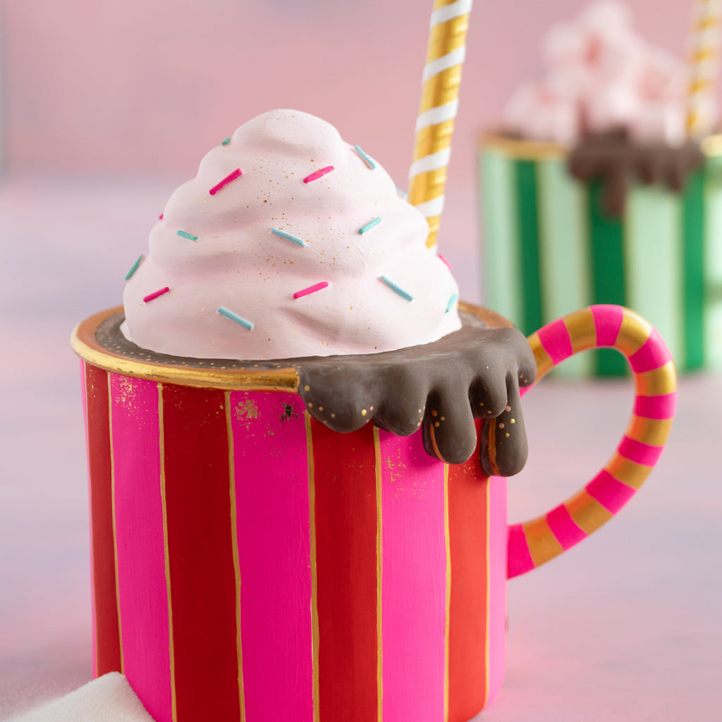 Stripe Hot Chocolate Display