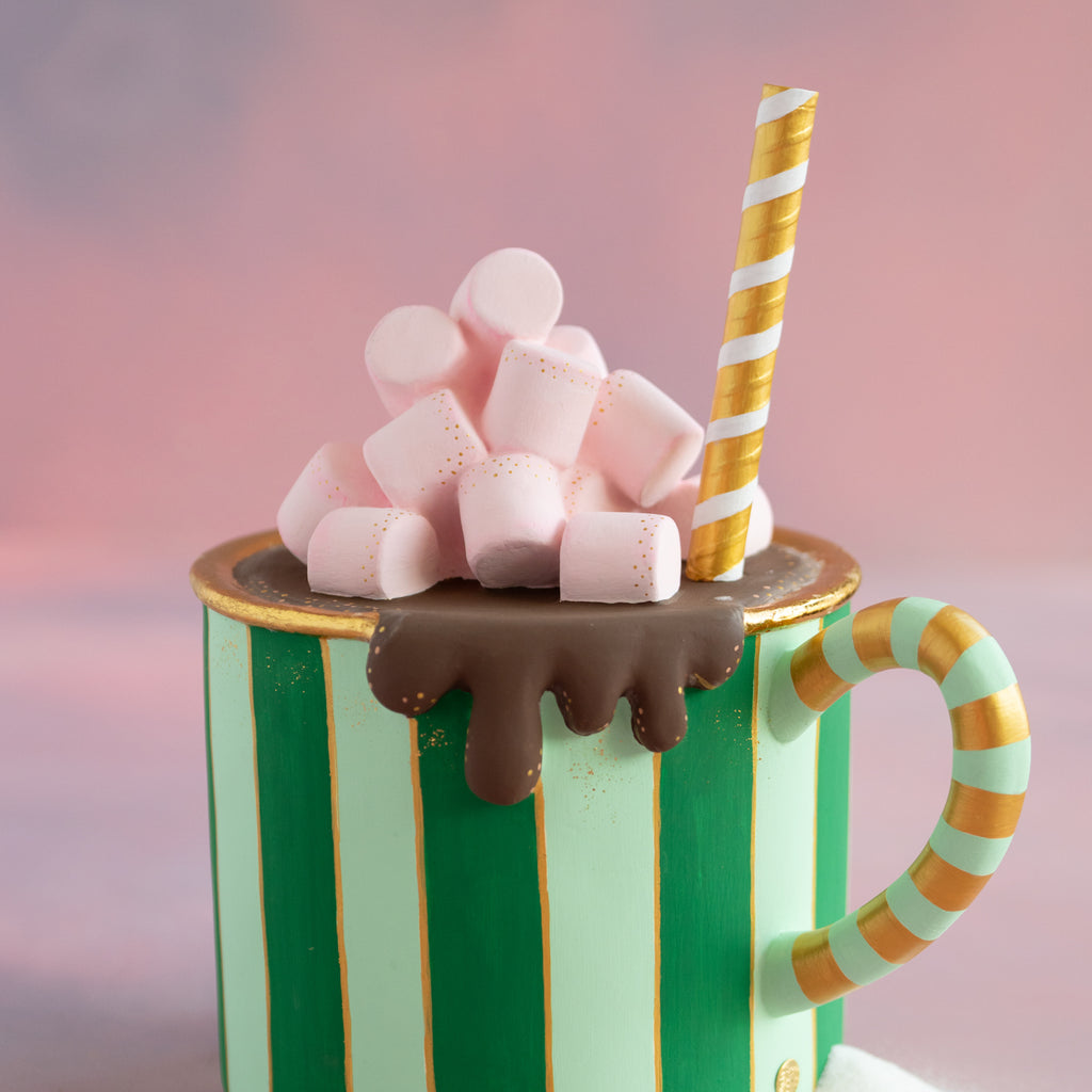 Stripe Hot Chocolate Display