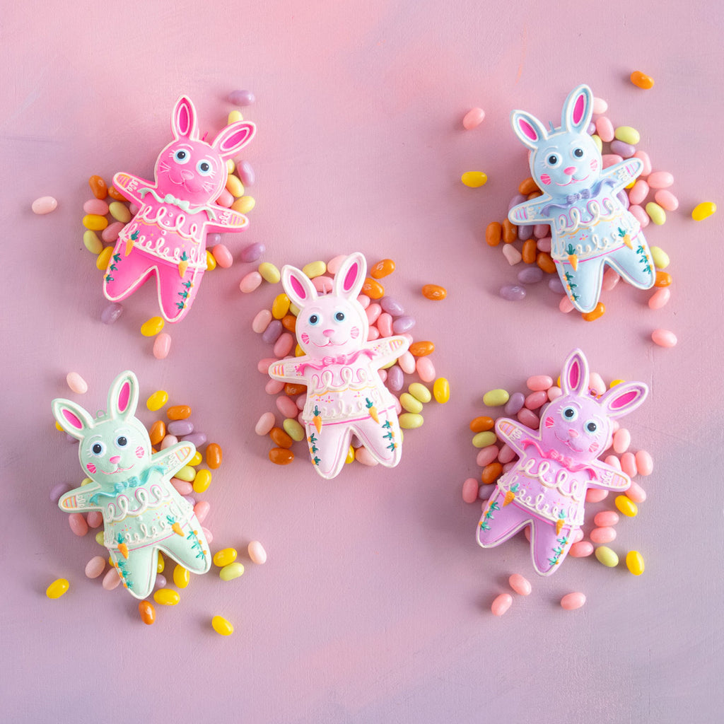 Coco Cottontail Pastel Bunny Ornament