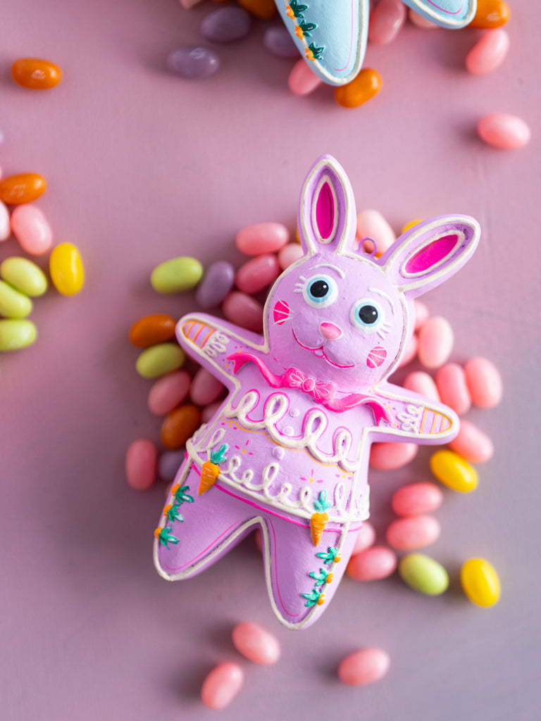 Coco Cottontail Pastel Bunny Ornament