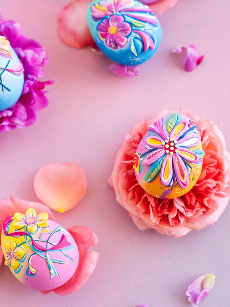 Frenchy Florals Egg Ornament