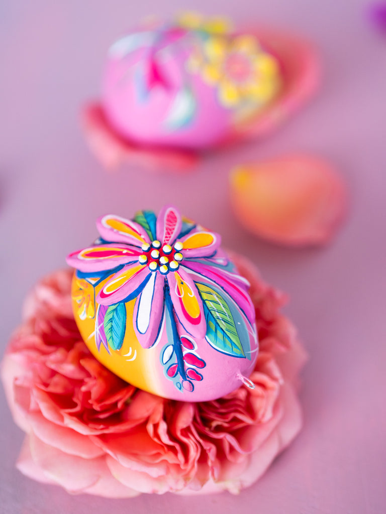 Frenchy Florals Egg Ornament