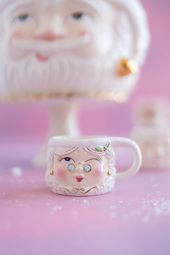 Mrs Papa Noel Mug, White