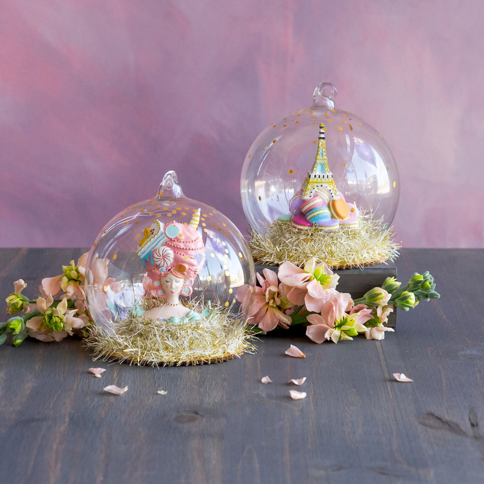Marie AntoiSweet & Eiffel Tower Dome Ornament