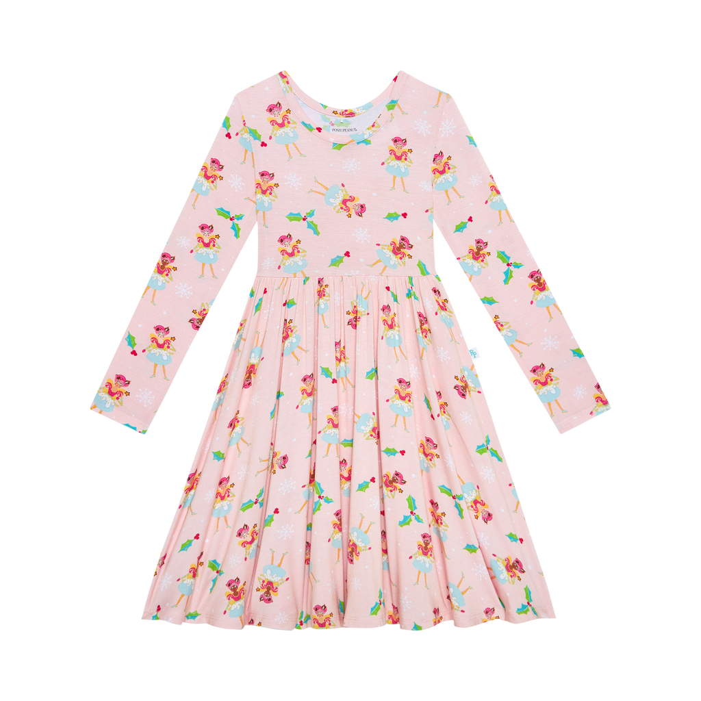 Sugarplum Pixie Long Sleeve Twirl Dress