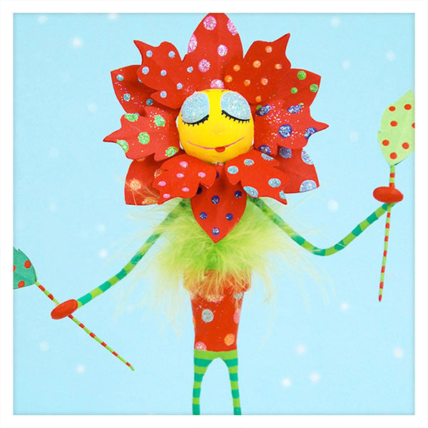 Large "Polly Poinsettia" Ornament